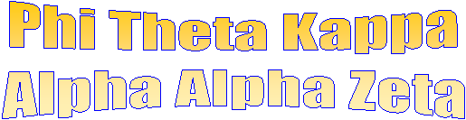 Phi Theta Kappa
Alpha Alpha Zeta